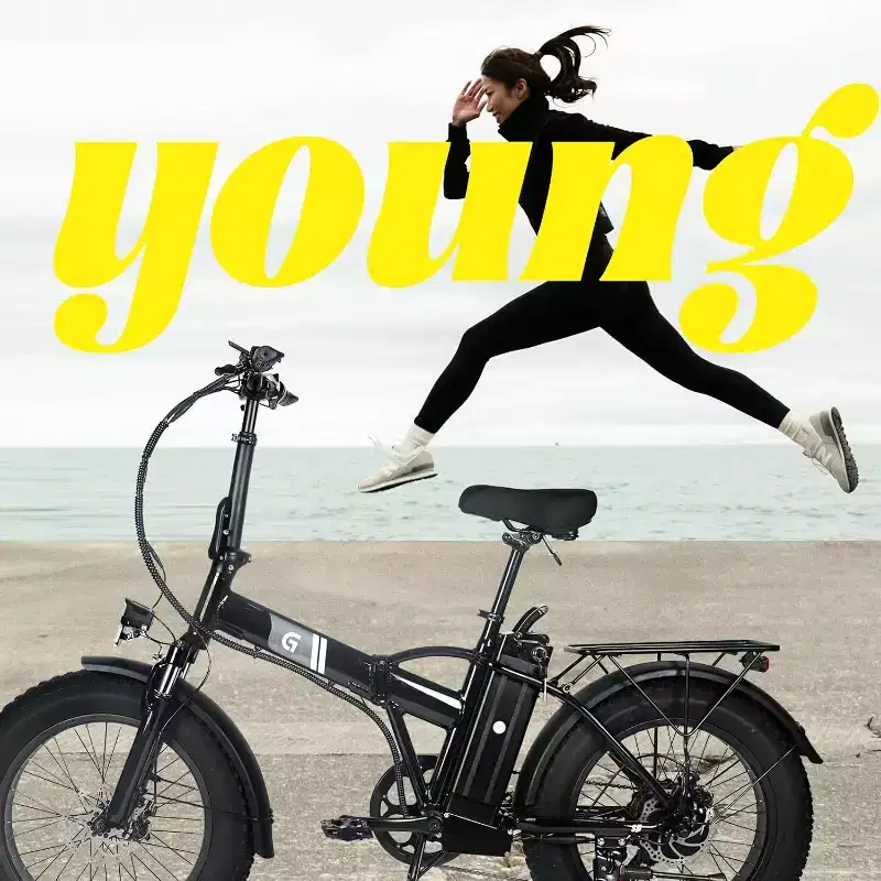 Electric Bike for Adults,20 x 4.0 Fat Tire Folding Ebike,48V Removable Battery and 7-Speed Gears Ideal for Commuting
