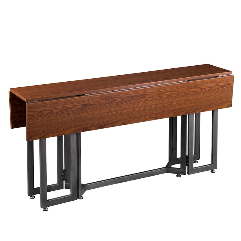 Drop Leaf Console to Dining Table - Black