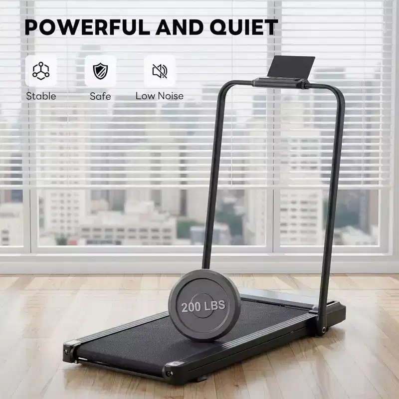 NAYSAYE Walking Treadmill Compact Under Desk Walking Pad Quiet Portable Fitness Machine for Home and Office Exercise, Black, 42.2*22.05*38