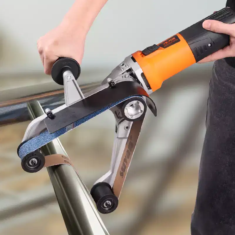 VEVOR Pipe Tube Polisher Sander, 1000W Pipe Belt Sander with 6 Variable Speeds 1100-3200rpm, Professional Belt Sander Grinding Machine