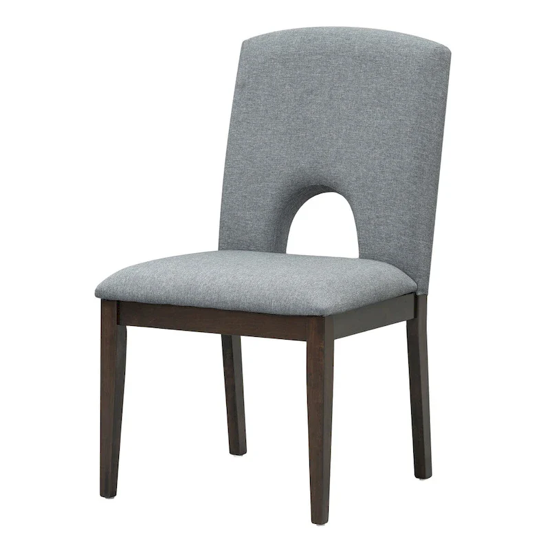 Modern Style Extendable Round Dining Table with Removable Leaf and Upholstered Dining Chairs