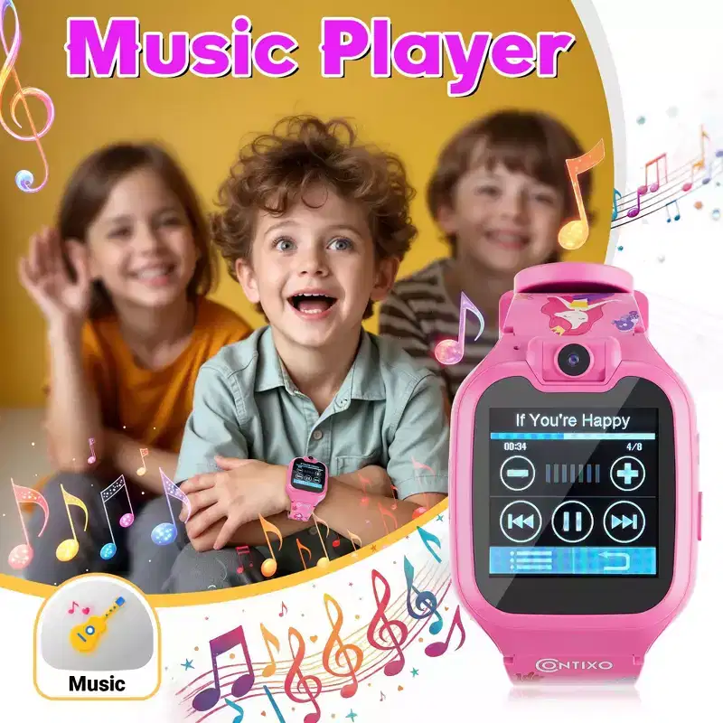 Contixo Kids Smartwatch with Camera, 1.54 HD Touch Screen, 16 Educational Games, Music, Video & Audio watch Toys For Boys & Girls Ages 3-12