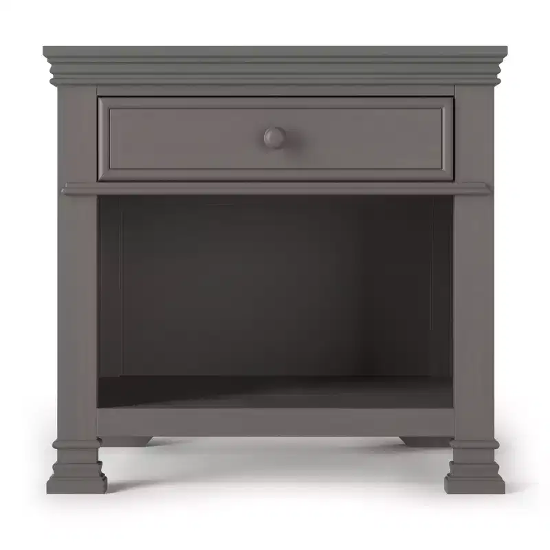 Child Craft Westgate 1 Drawer Nightstand for Nursery or Bedroom, Plenty of Storage, Hand Detailed, Wire Brushed Non-Toxic Finish, Fully-Assembled