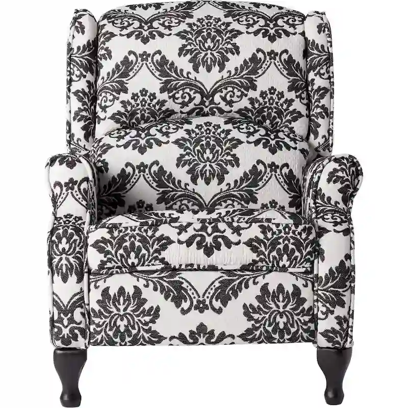 Upholstered Wing Recliner Chair