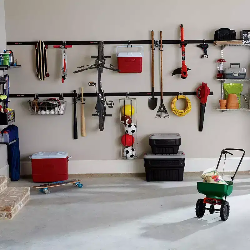 Garage Storage Vertical Wall Hook Bike Rack, 4-Pack