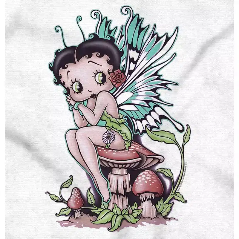Betty Boop Cartoon Mushroom Pixie Toddler Baby Girl T Shirt Licensed Brisco Brands