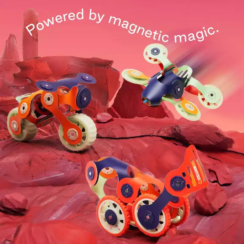 Clixo Space Mission Pack: Educational Magnetic Building Toys, Creative Thinking & Fine Motor Skills Development