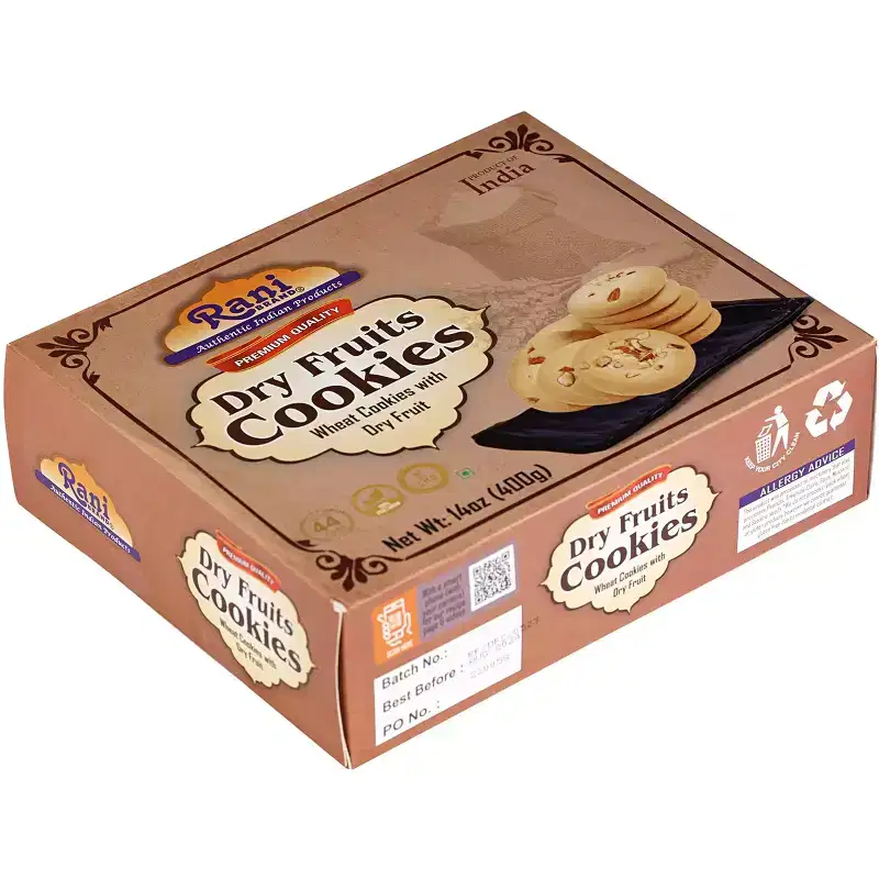 Dry Fruits Cookies - 14oz (400g) - Rani Brand Authentic Indian Products