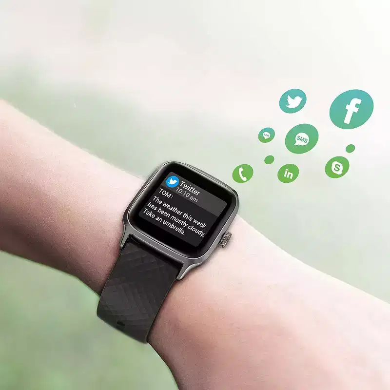 Letsfit Smart Watch Fitness Tracker with Heart Rate & Sleep Monitor & Blood Oxygen Saturation Compatible with iPhone & Android Phones - EW1