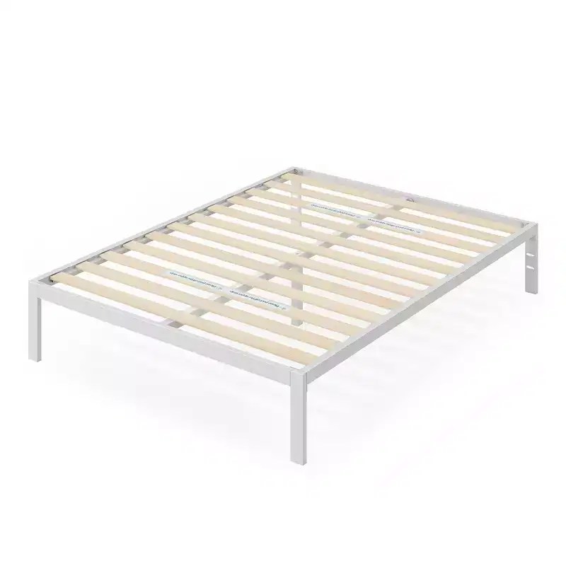 Mia 14 Metal Platform Bed Frame White - Zinus