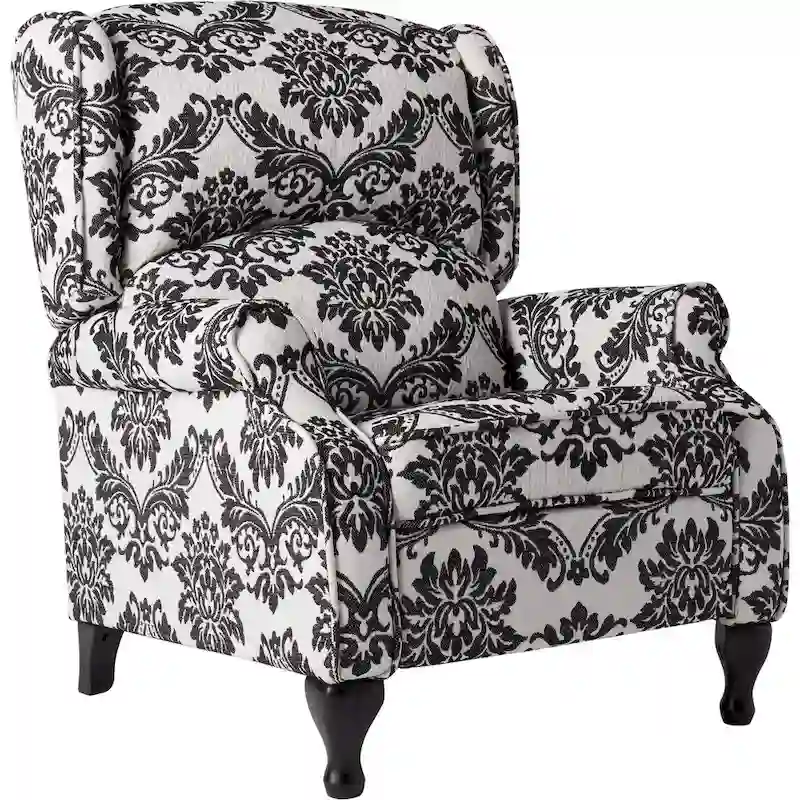 Upholstered Wing Recliner Chair