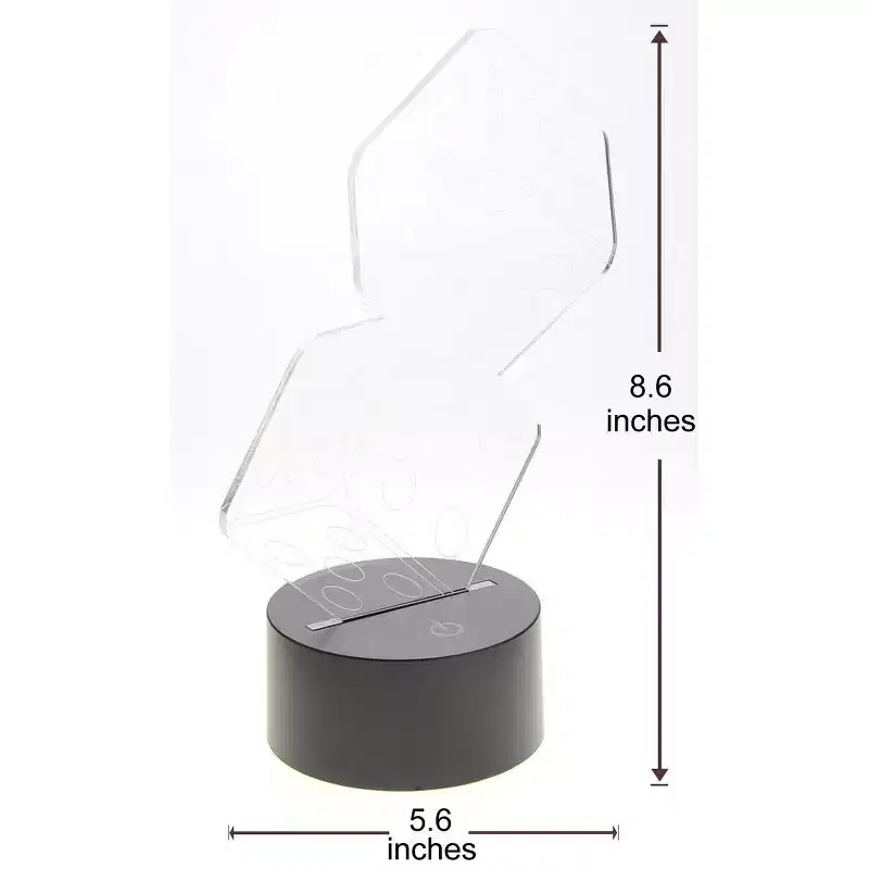 JuzToys 3D Dice Lighting Laser Cut Precision LED Lights
