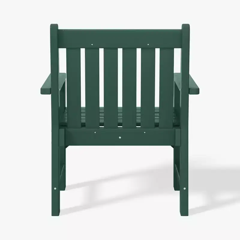 WestinTrends Malibu Outdoor Patio 3-Piece HDPE Adirondack Garden Chairs with Square Adirondack Side Table Set
