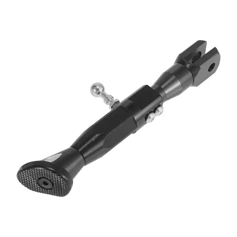 Unique Bargains Universal CNC Aluminum Alloy Adjustable Motorcycle Kickstand Side Support Stand Set