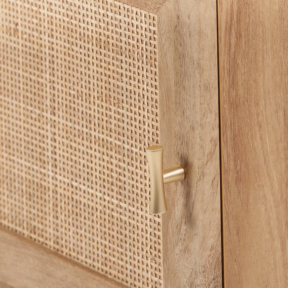 Natural Rattan 1 Door Bedside Table