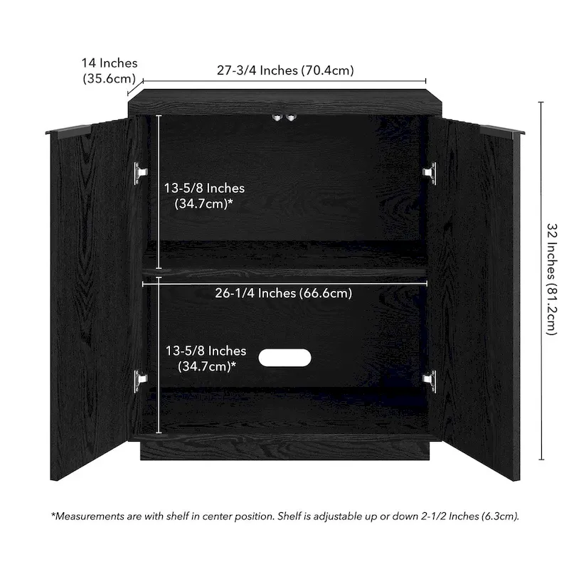 28 Wide Rectangular Accent Cabinet - 27.75 Wide