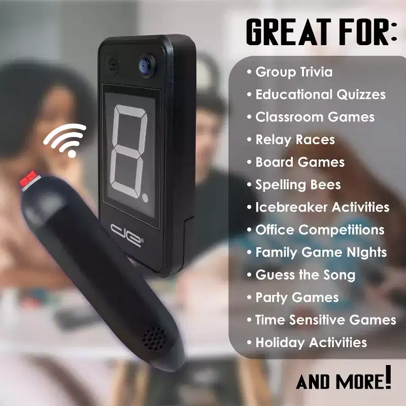 Digital Energy Wireless Handheld Buzzer Game System Console, Size: 8 Pack