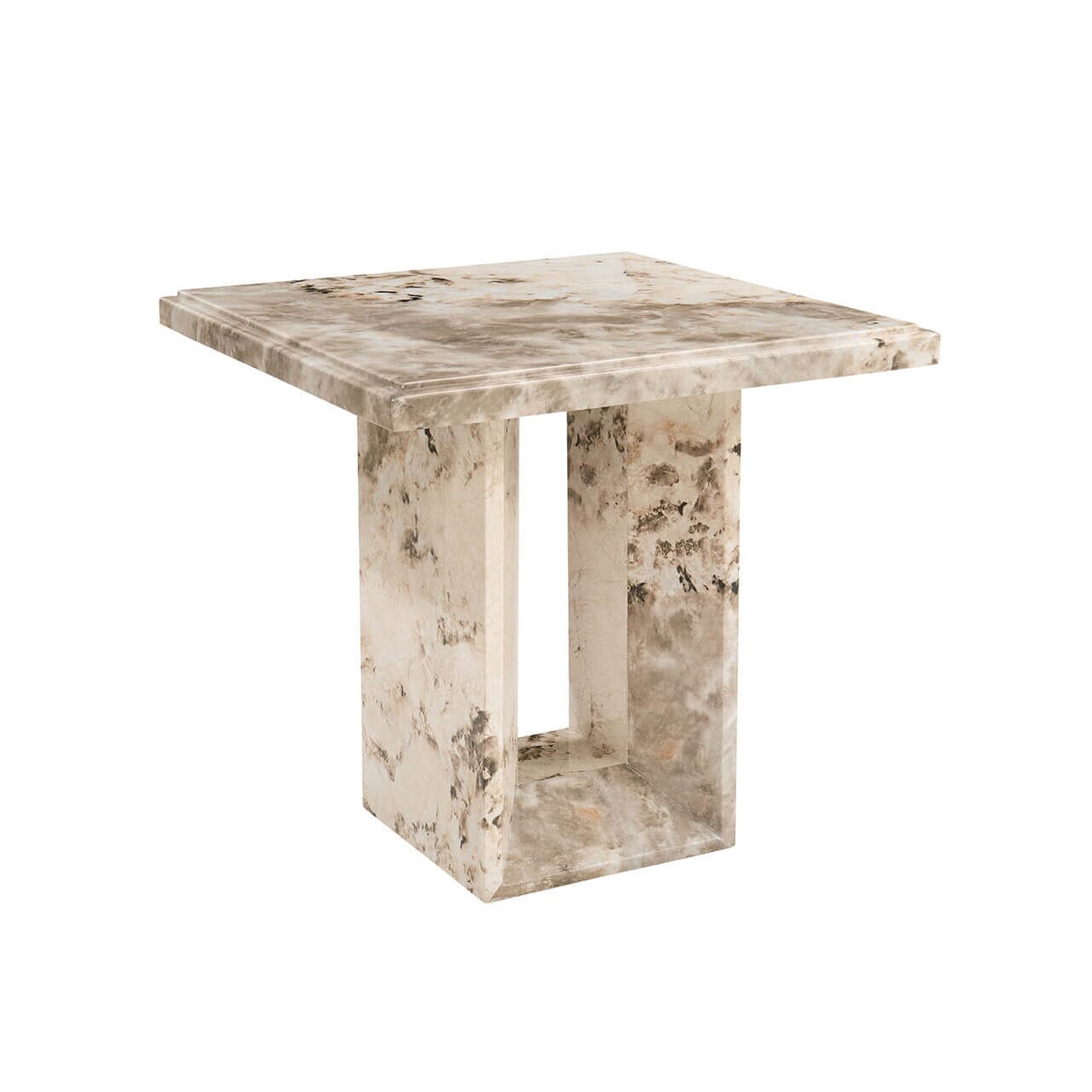 Mocha Marble Side Table