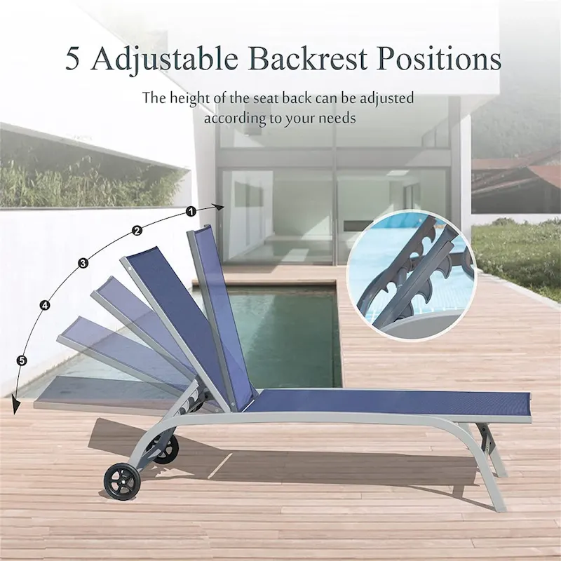 Two Outdoor Lounge Chairs with 1 Table