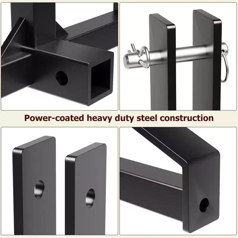 3 Point 2 Trailer Hitch Receiver Heavy-Duty for Category 1 Tractors Compatible with Kubota, BX, LM25H, WLM Tractor, NorTrac, Yanmar, Kioti, Cat