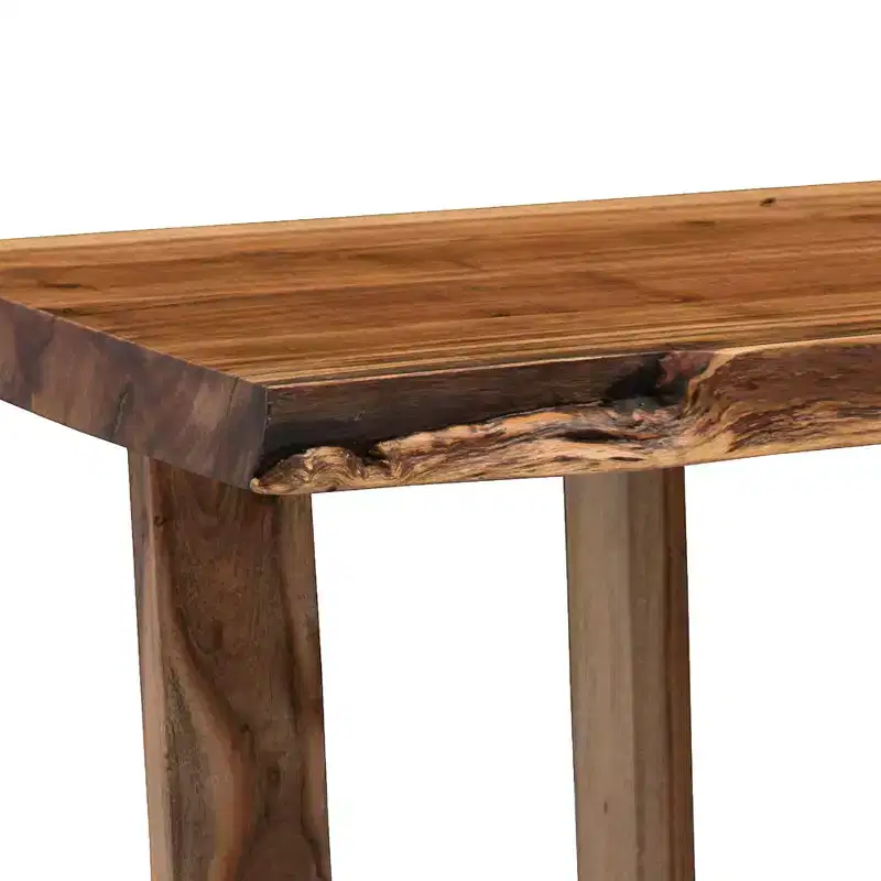 Berkshire Live Edge Solid Acacia Wood Media Console �C Steel Hardware, 121,9 cm