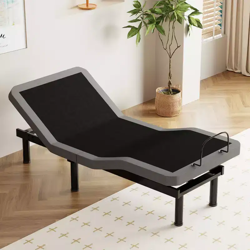 Dyonery Split King Adjustable Bed BaseUpdated Adjustable Bed Frame , Wireless Remote Smart Bed Base