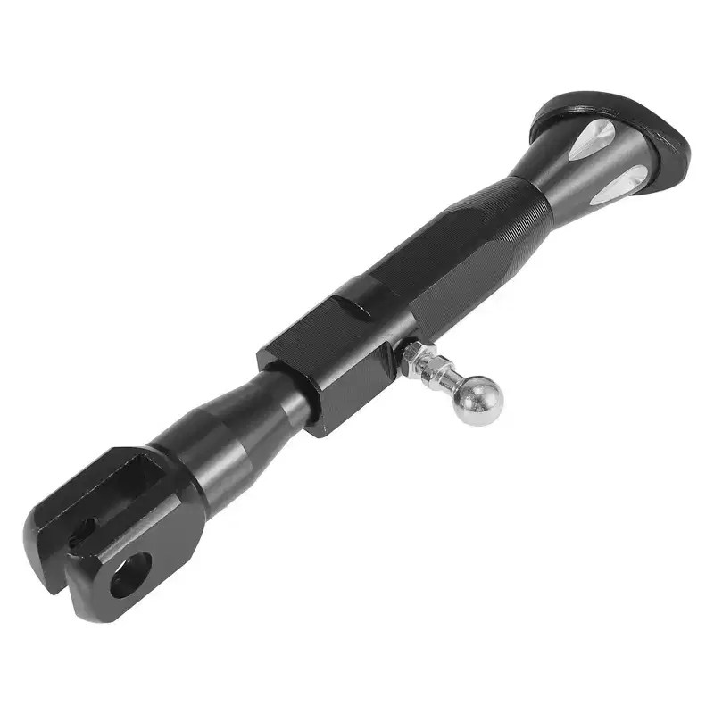 Unique Bargains Universal CNC Aluminum Alloy Adjustable Motorcycle Kickstand Side Support Stand Set