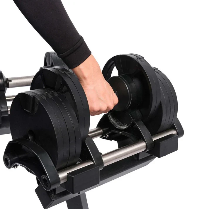 Adjustable Round Dumbbells Pair