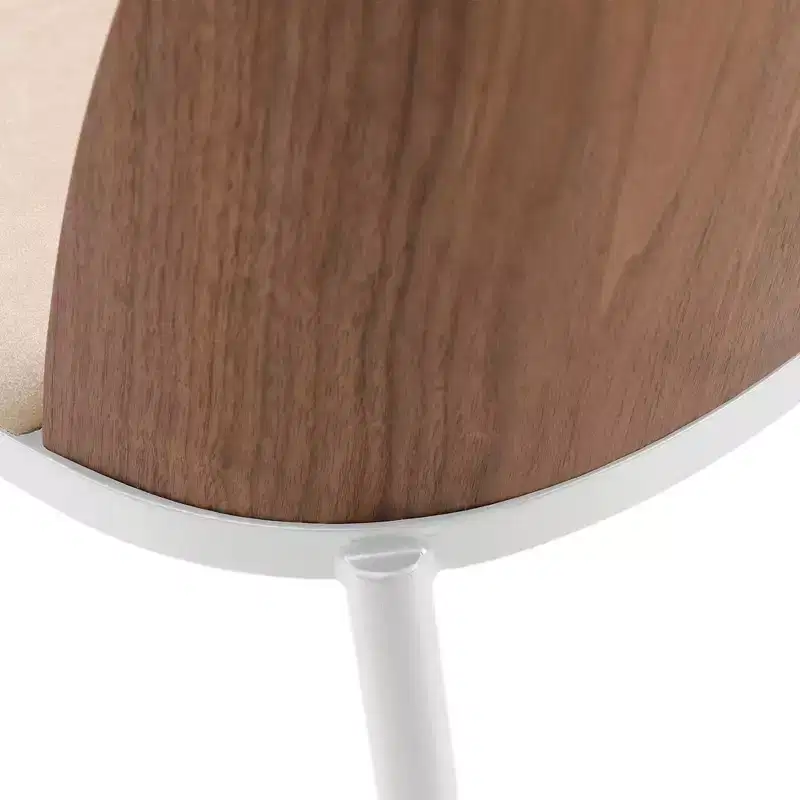 LeisureMod Tule Modern Dining Chair Set of 4 with PU Leather, Velvet, or Suede Seat and White Steel Frame  Kitchen, Dining Room, Home, Cafe, Seating