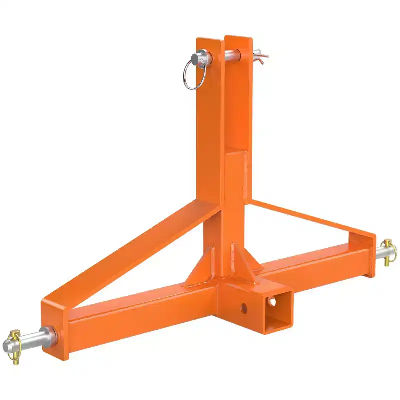 3 Point 2 Trailer Hitch Receiver Heavy-Duty for Category 1 Tractors Compatible with Kubota, BX, LM25H, WLM Tractor, NorTrac, Yanmar, Kioti, Cat