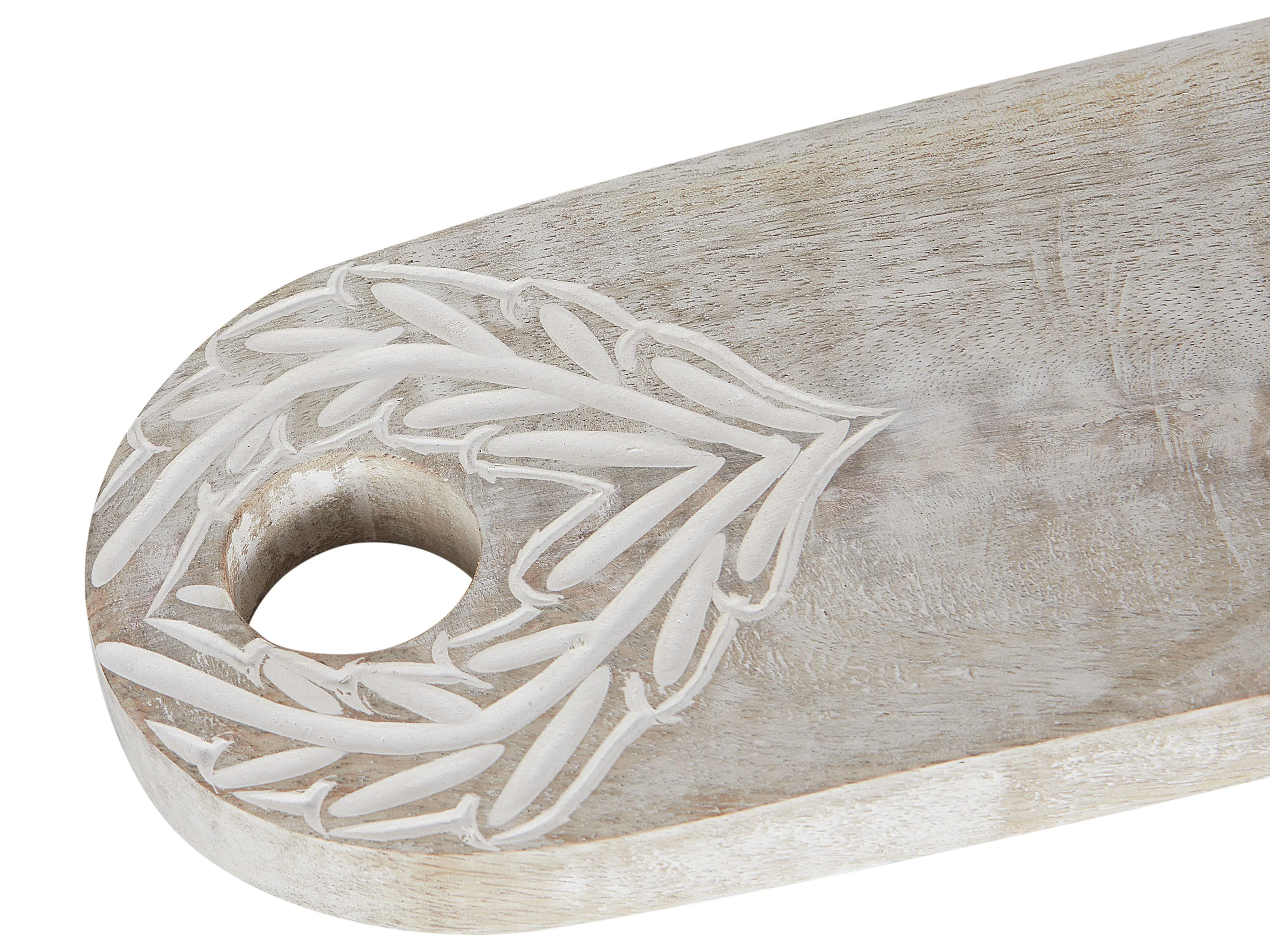 Vassoio da portata in Legno di Mango Marrone chiaro 41x12 cm – Fatto a Mano, Stile Naturale