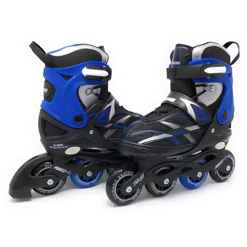 Kids' Chicago Skates Adjustable Inline Skates - Black/Blue