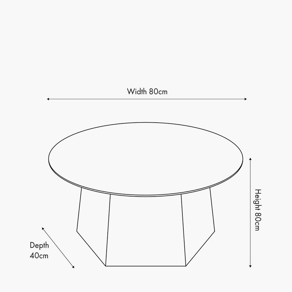 Dark Brown Wooden Coffee Table with Marble Effect Top