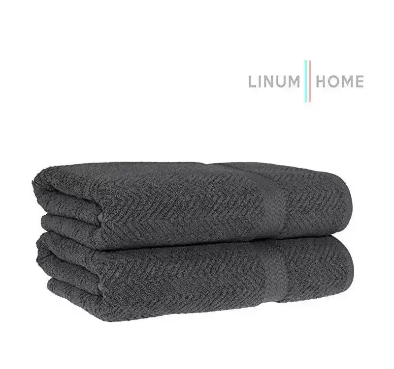 Herringbone Bath Towels - Linum Home Textiles®