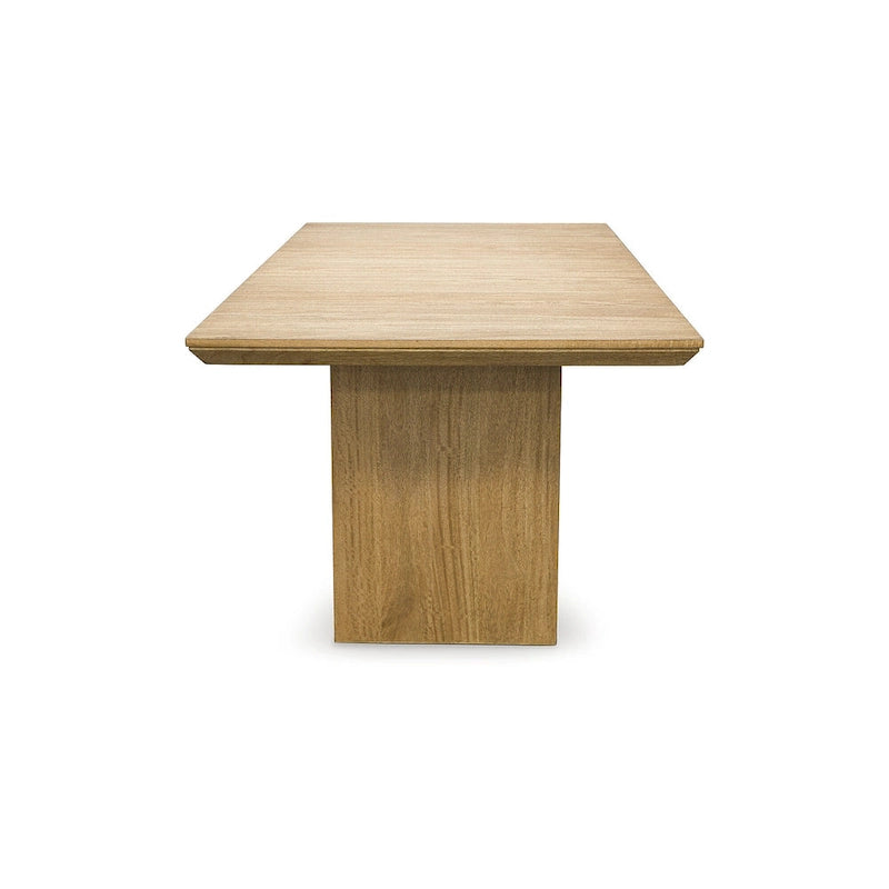 Light Brown Rectangular Dining Extension Table - 40