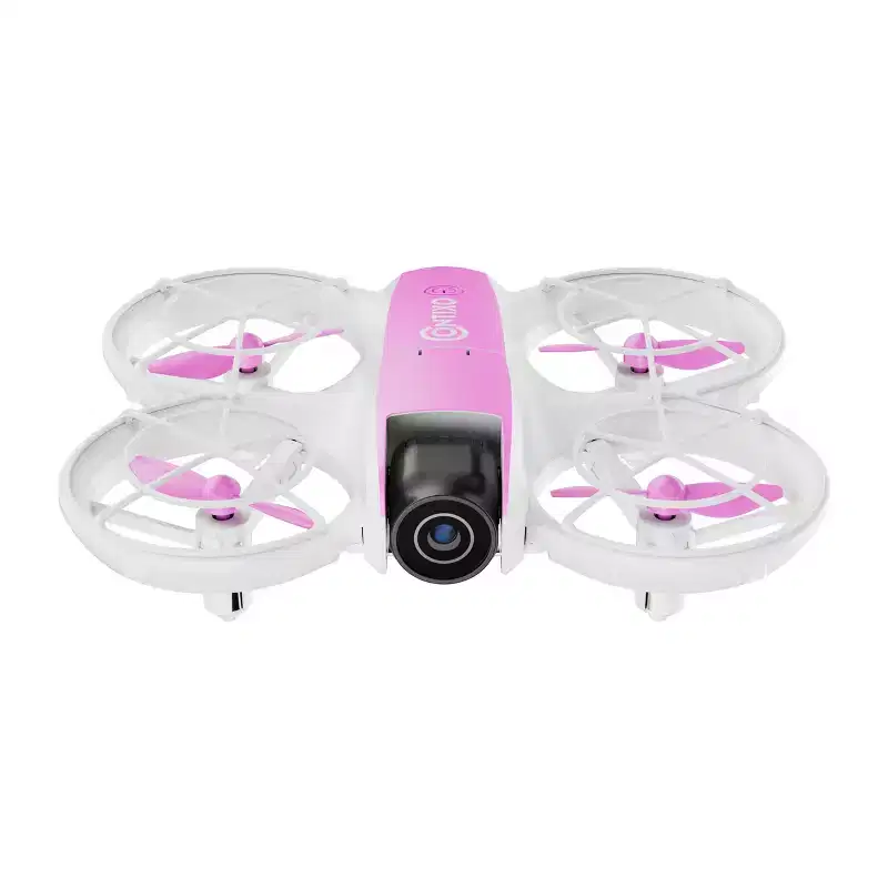 Contixo F15 Astro Kids Drone, HD Camera, 2.4 Screen Remote, Auto Hover, 2 Batteries, RGB Light 3D Flip Drones Toys Gift for Boys Girls- Pink