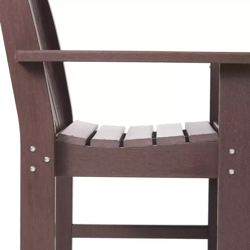 WestinTrends Malibu Outdoor Patio 3-Piece HDPE Adirondack Garden Chairs with Square Adirondack Side Table Set