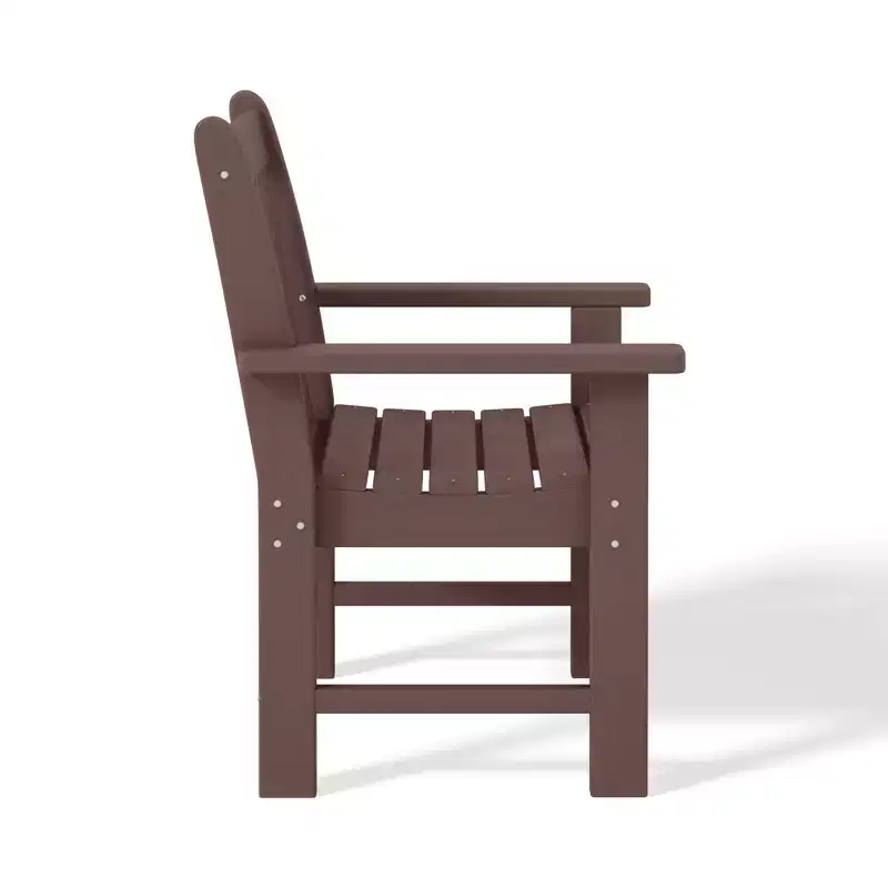 WestinTrends Malibu Outdoor Patio 3-Piece HDPE Adirondack Garden Chairs with Square Adirondack Side Table Set