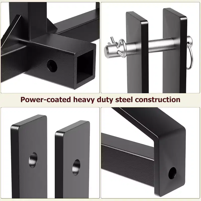 3 Point 2 Trailer Hitch Receiver Heavy-Duty for Category 1 Tractors Compatible with Kubota, BX, LM25H, WLM Tractor, NorTrac, Yanmar, Kioti, Cat
