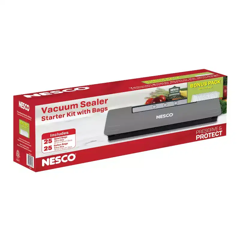 NESCO Vacuum Sealer Starter Kit with Bags