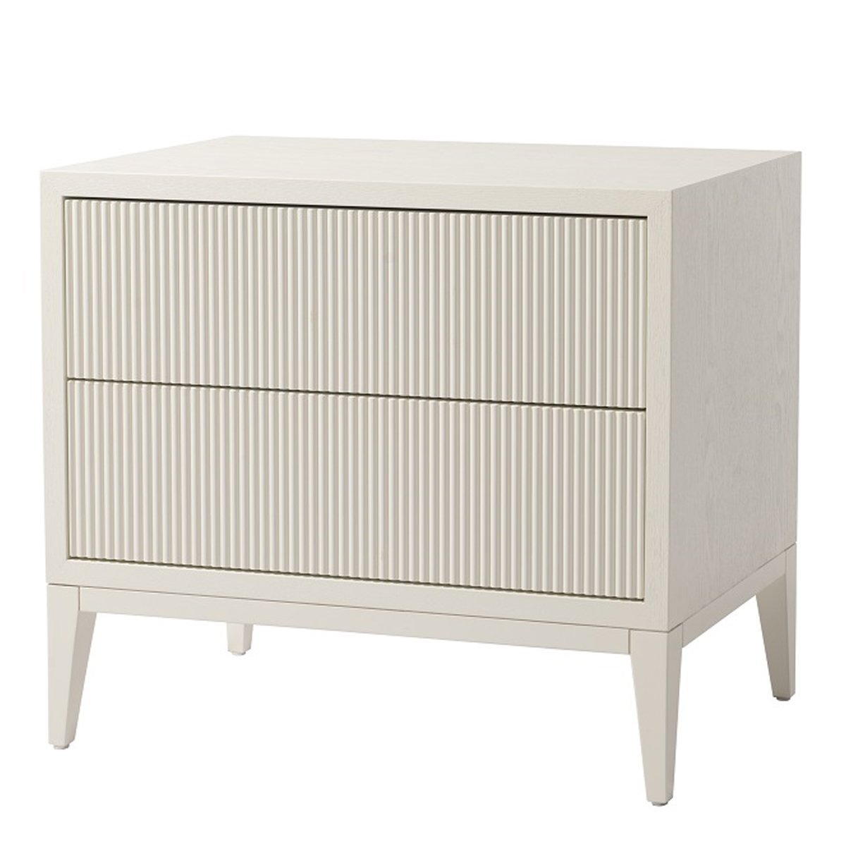Ivory Wide Bedside Table