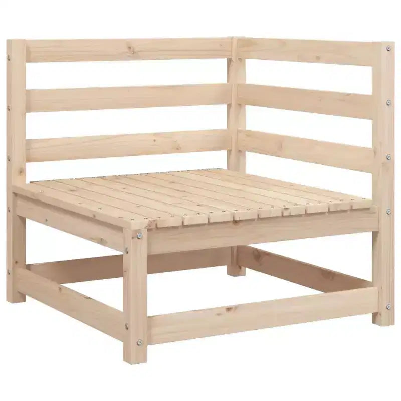 vidaXL Patio Sofa Set Modular Sofas and Outdoor Stools 8 Piece Solid Wood Pine