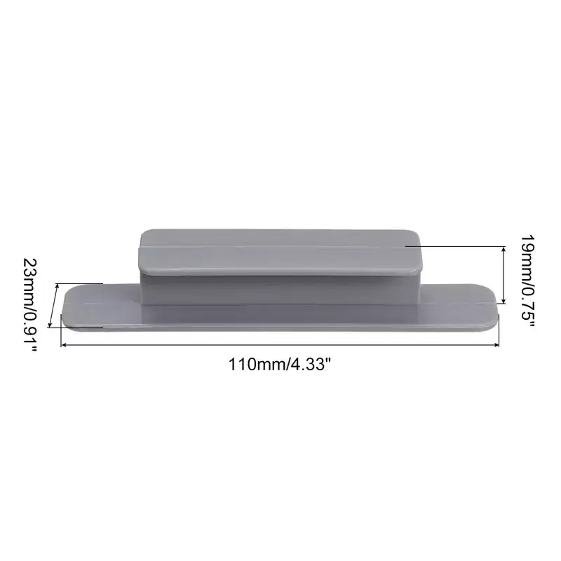 Unique Bargains Plastic Self-Adhesive Drawer Wardrobe Sliding Door Pulls