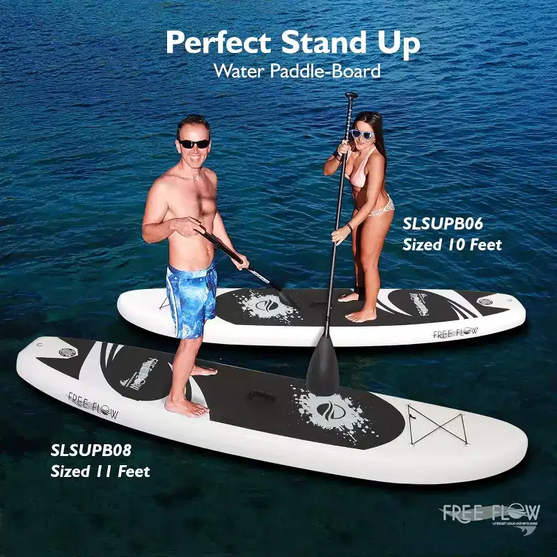 SereneLife 10'6 Inflatable Stand-Up Paddle-Board (SUP) with Paddle & Accessories