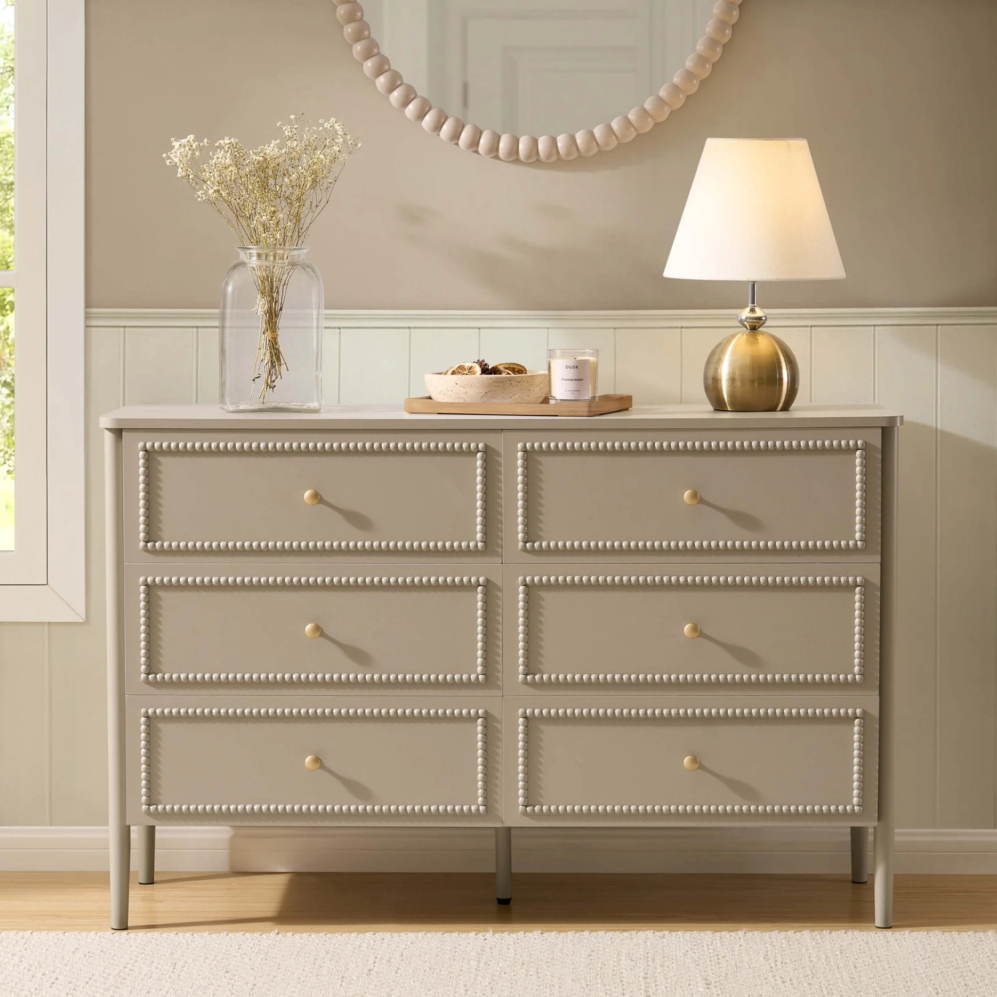 6 Drawer Chest - Taupe