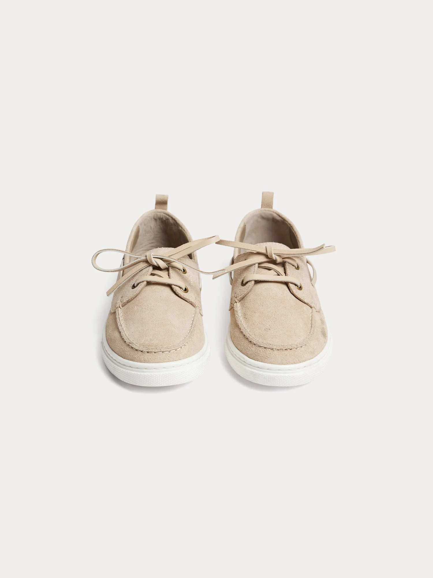 boat shoes in suede leather