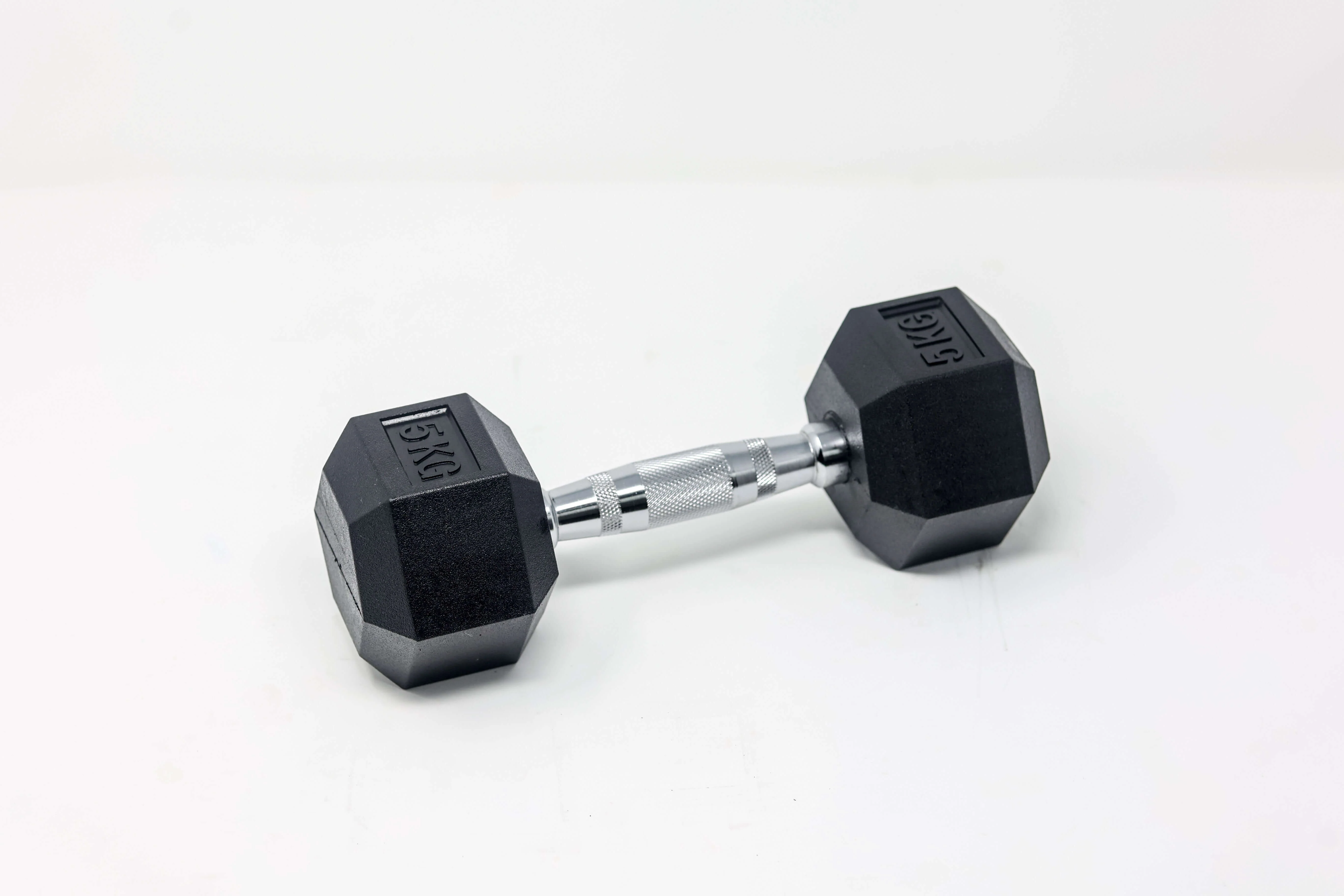 Rubber Hex Dumbbell (Individual)