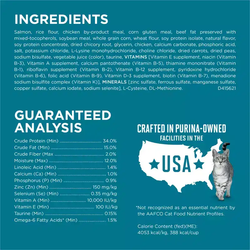 Purina ONE Tender Selects Blend Natural Real Salmon & Fish Flavor Dry Cat Food