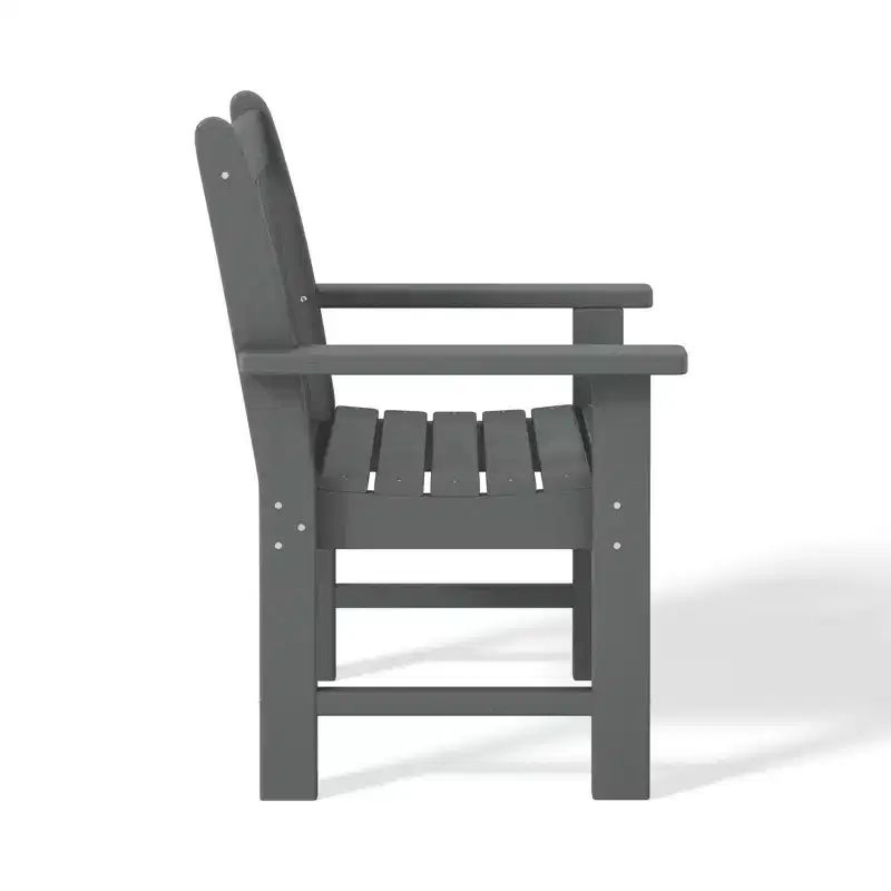 WestinTrends Malibu Outdoor Patio 3-Piece HDPE Adirondack Garden Chairs with Square Adirondack Side Table Set