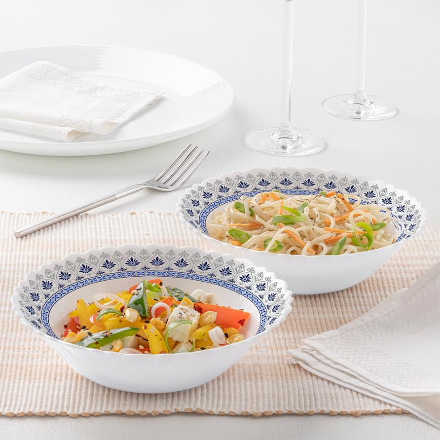Geometric Border Multipurpose Bowl Set – 2 pcs